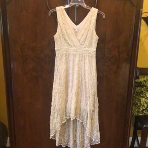 Ladies lace high low dress